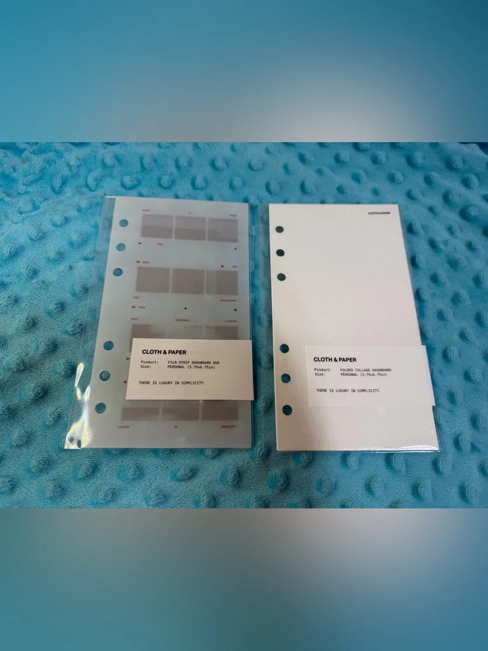 Cloth & Paper Personal Size Dashboard Bundle